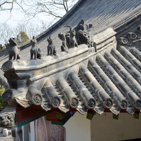 Фигурные украшения императорских крыш - Пэнлай, Китай