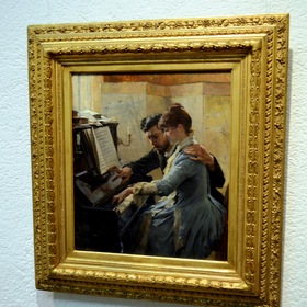 А. Эдельфельт "За фортепиано", 1884  - ХМ Гётеборг, Швеция