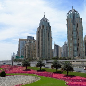 Вид Дубая - Арабские Эмираты