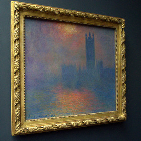 Клод Моне - "Лондон. Парламент. Проблески солнца в тумане"-1904г, холст, масло